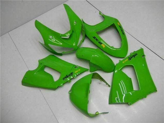 Green 05-06 Kawasaki ZX6R Motorcycle Fairing Kits Green 05-06 Kawasaki ZX6R Motorcycle Fairing Kits