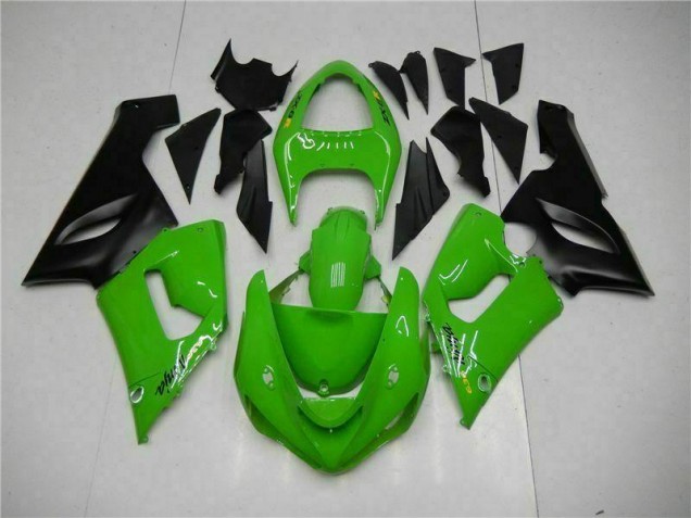 Green 05-06 Kawasaki ZX6R Motorcycle Fairing Kits Green 05-06 Kawasaki ZX6R Motorcycle Fairing Kits