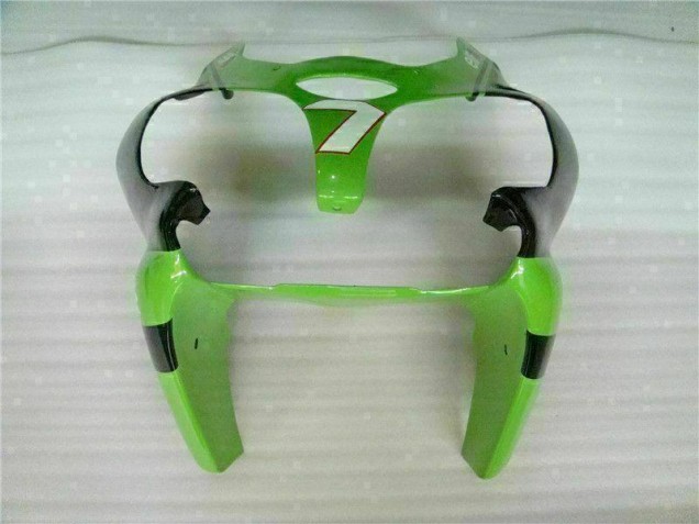 Green Black 00-02 Kawasaki ZX6R Full Motorcycle Fairing Kits Green Black 00-02 Kawasaki ZX6R Full Motorcycle Fairing Kits