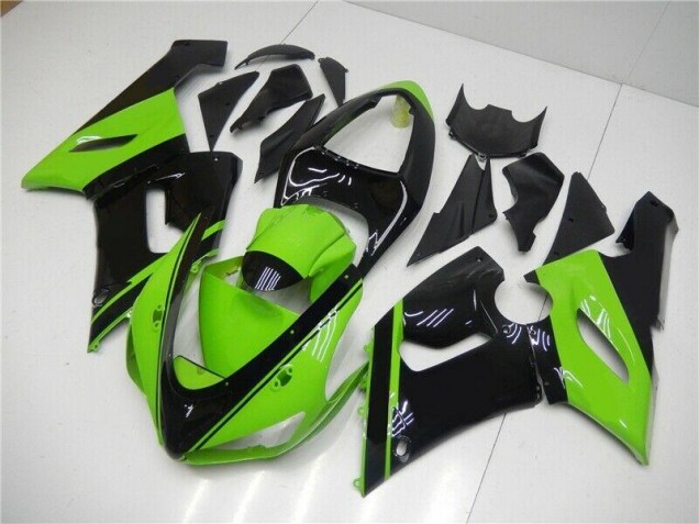 Green Black 05-06 Kawasaki ZX6R Motorcycle Fairing Green Black 05-06 Kawasaki ZX6R Motorcycle Fairing