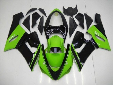 Green Black 05-06 Kawasaki ZX6R Motorcycle Fairing