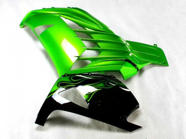 Green Black 12-21 Kawasaki ZX14R ZZR1400 Motorcycle Fairings Green Black 12-21 Kawasaki ZX14R ZZR1400 Motorcycle Fairings