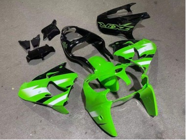 Green Glossy Black 00-01 Kawasaki ZX9R Motorcycle Fairings