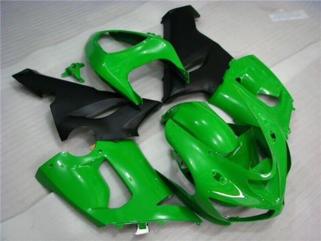 Green Matte Black 05-06 Kawasaki ZX6R Motorcycle Fairings Green Matte Black 05-06 Kawasaki ZX6R Motorcycle Fairings