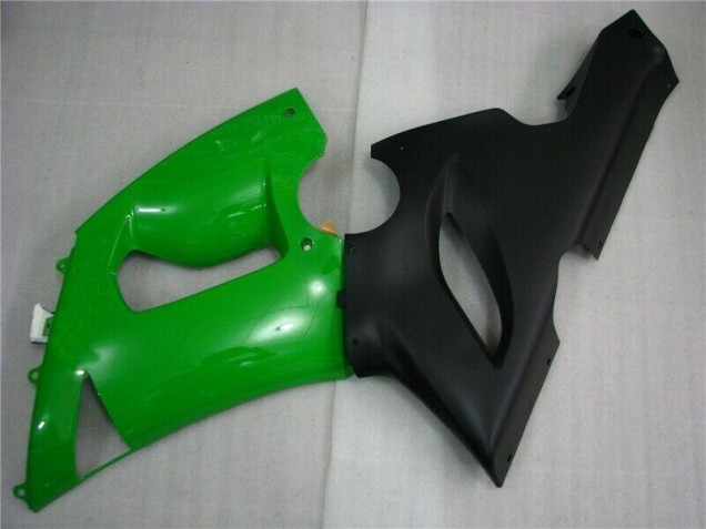Green Matte Black 05-06 Kawasaki ZX6R Motorcycle Fairings Green Matte Black 05-06 Kawasaki ZX6R Motorcycle Fairings
