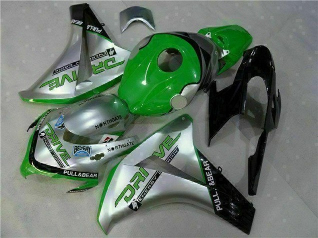 Green Silver 08-11 Honda CBR1000RR Motorcycle Fairings Green Silver 08-11 Honda CBR1000RR Motorcycle Fairings