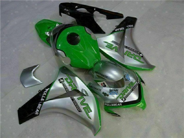 Green Silver 08-11 Honda CBR1000RR Motorcycle Fairings Green Silver 08-11 Honda CBR1000RR Motorcycle Fairings
