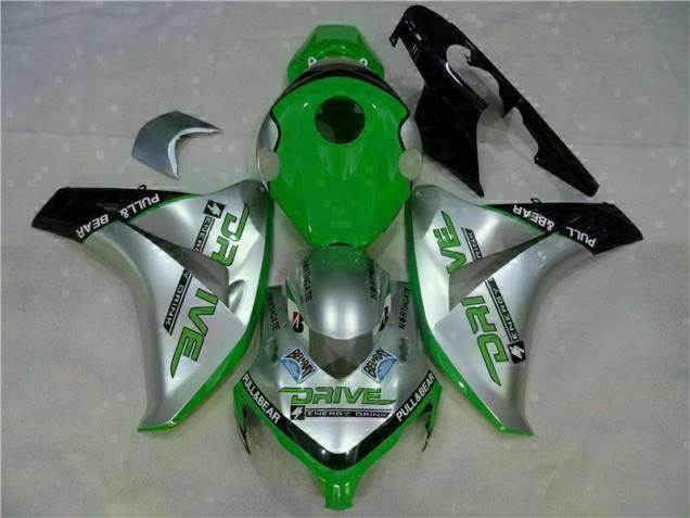 Green Silver 08-11 Honda CBR1000RR Motorcycle Fairings Green Silver 08-11 Honda CBR1000RR Motorcycle Fairings