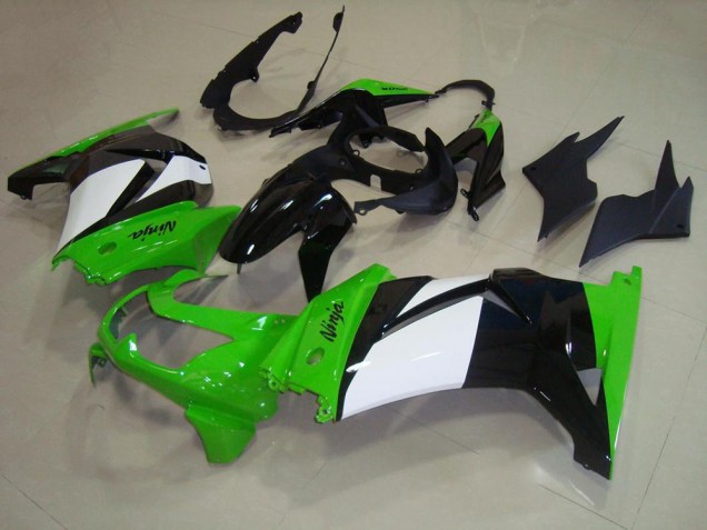 Green White Black 08-12 Kawasaki ZX250R Motorcycle Fairings Green White Black 08-12 Kawasaki ZX250R Motorcycle Fairings