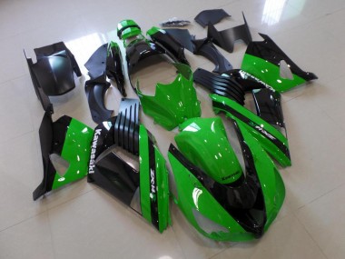 Green and Black 06-11 Kawasaki ZX14R ZZR1400 Motorcycle Fairings