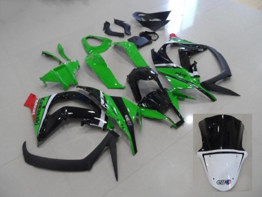 Green and Black 11-15 Kawasaki ZX10R Motorcycle Fairing
