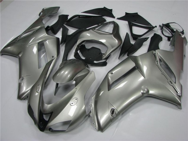 Grey 07-08 Kawasaki ZX6R Motorcycle Fairings Grey 07-08 Kawasaki ZX6R Motorcycle Fairings