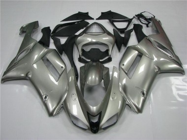 Grey 07-08 Kawasaki ZX6R Motorcycle Fairings