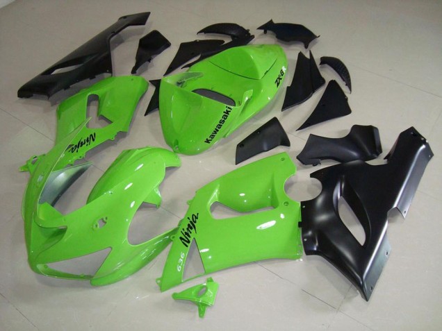 Lime Green 05-06 Kawasaki ZX6R Motorcycle Fairings Lime Green 05-06 Kawasaki ZX6R Motorcycle Fairings