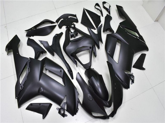 Matte Black 07-08 Kawasaki ZX6R Motorcycle Fairings Matte Black 07-08 Kawasaki ZX6R Motorcycle Fairings