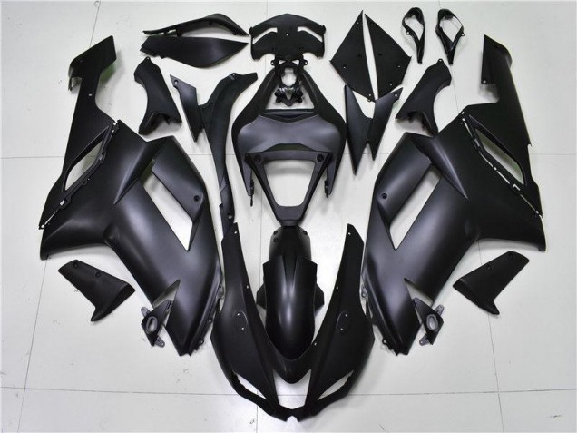 Matte Black 07-08 Kawasaki ZX6R Motorcycle Fairings Matte Black 07-08 Kawasaki ZX6R Motorcycle Fairings