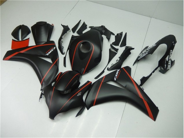 Matte Black Red 08-11 Honda CBR1000RR Motorcycle Fairings Matte Black Red 08-11 Honda CBR1000RR Motorcycle Fairings
