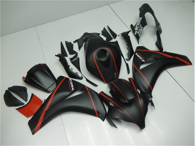 Matte Black Red 08-11 Honda CBR1000RR Motorcycle Fairings Matte Black Red 08-11 Honda CBR1000RR Motorcycle Fairings