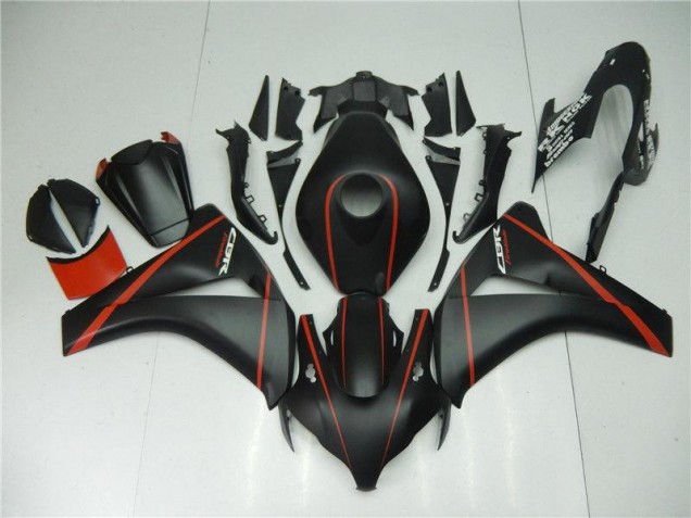Matte Black Red 08-11 Honda CBR1000RR Motorcycle Fairings Matte Black Red 08-11 Honda CBR1000RR Motorcycle Fairings