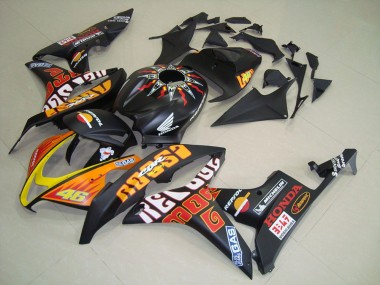 Matte Black Rossi 07-08 Honda CBR600RR Motorcycle Fairings