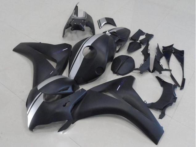 Matte Black and Silver 08-11 Honda CBR1000RR Motorcycle Fairings Matte Black and Silver 08-11 Honda CBR1000RR Motorcycle Fairings