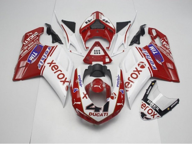 OEM Style Xerox with 41 07-14 Ducati 848 1098 1198 Motorcycle Fairings