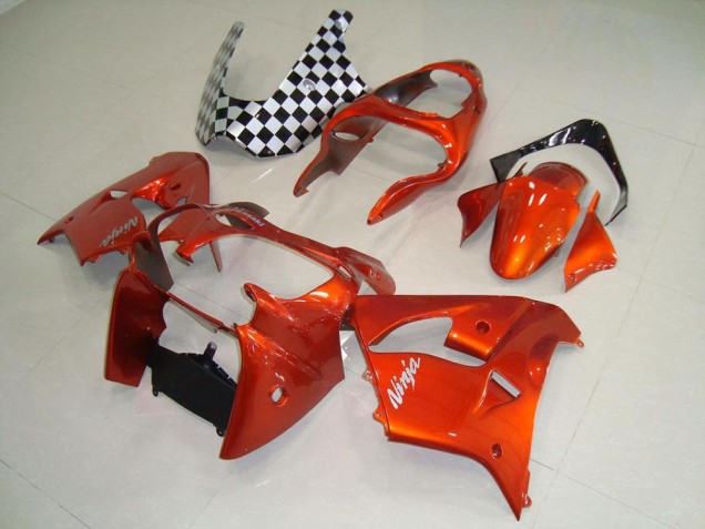 Orange 00-01 Kawasaki ZX9R Motorcycle Fairings Orange 00-01 Kawasaki ZX9R Motorcycle Fairings