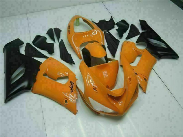 Orange 05-06 Kawasaki ZX6R Motorcycle Fairings Orange 05-06 Kawasaki ZX6R Motorcycle Fairings