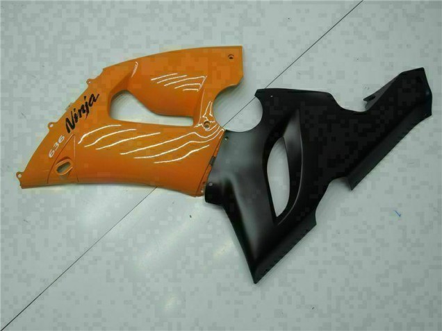 Orange 05-06 Kawasaki ZX6R Motorcycle Fairings Orange 05-06 Kawasaki ZX6R Motorcycle Fairings