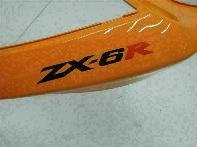 Orange 05-06 Kawasaki ZX6R Motorcycle Fairings Orange 05-06 Kawasaki ZX6R Motorcycle Fairings