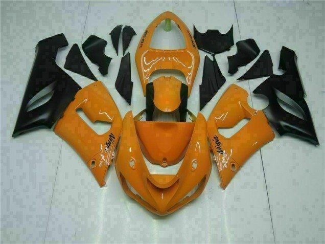 Orange 05-06 Kawasaki ZX6R Motorcycle Fairings Orange 05-06 Kawasaki ZX6R Motorcycle Fairings