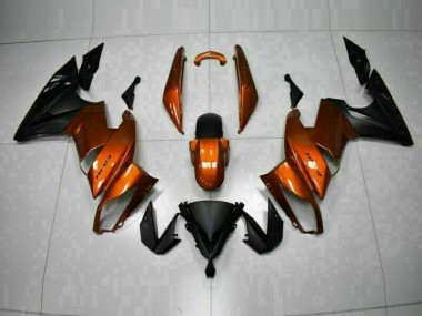 Orange 09-11 Kawasaki EX650 Motorcycle Fairings