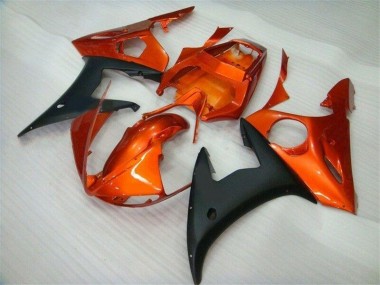 Orange Black 03-05 Yamaha YZF R6 Motorcycle Fairings