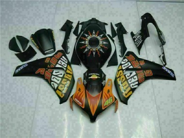 Orange Black 08-11 Honda CBR1000RR Motorcycle Fairings