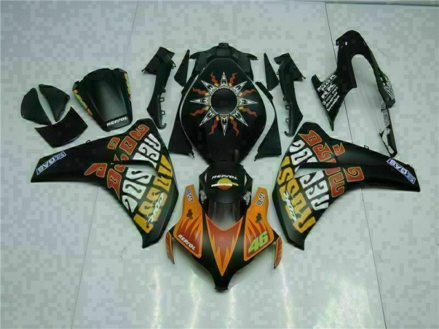 Orange Black 08-11 Honda CBR1000RR Motorcycle Fairings Orange Black 08-11 Honda CBR1000RR Motorcycle Fairings