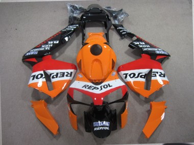 Orange Black Repsol 03-04 Honda CBR600RR Motorcycle Fairings