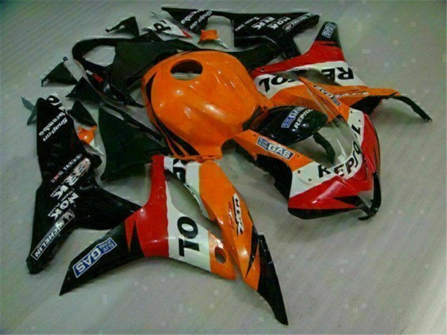 Orange Black Repsol 07-08 Honda CBR600RR Motorcycle Fairing Orange Black Repsol 07-08 Honda CBR600RR Motorcycle Fairing