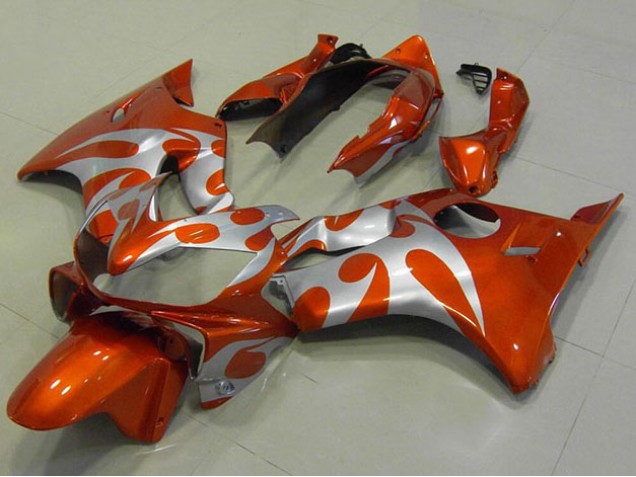 Orange Silver 04-07 Honda CBR600 F4i Motorcycle Fairings Orange Silver 04-07 Honda CBR600 F4i Motorcycle Fairings