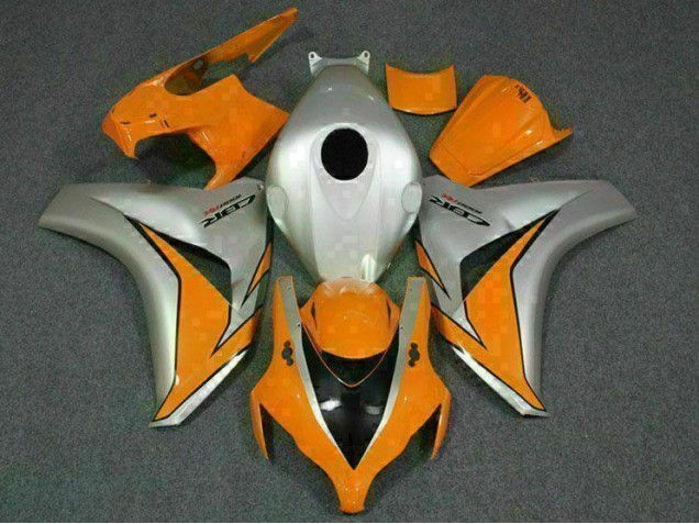 Orange Silver 08-11 Honda CBR1000RR Motorcycle Bodywork Orange Silver 08-11 Honda CBR1000RR Motorcycle Bodywork