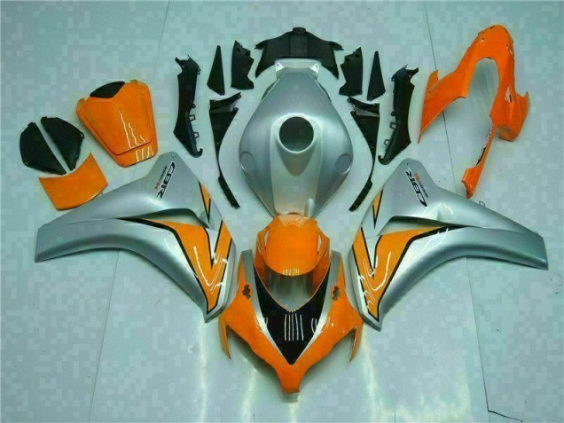 Orange Silver 08-11 Honda CBR1000RR Motorcycle Fairing Orange Silver 08-11 Honda CBR1000RR Motorcycle Fairing