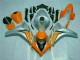 Orange Silver 08-11 Honda CBR1000RR Motorcycle Fairing Orange Silver 08-11 Honda CBR1000RR Motorcycle Fairing