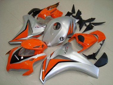Orange Silver 08-11 Honda CBR1000RR Motorcycle Fairings