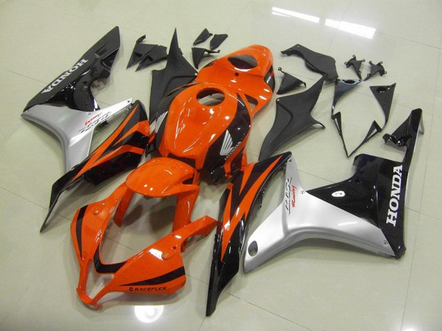 Orange Silver Black 07-08 Honda CBR600RR Motorcycle Fairing Orange Silver Black 07-08 Honda CBR600RR Motorcycle Fairing