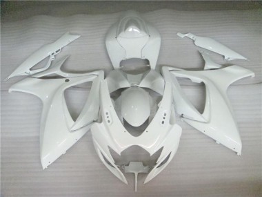 Pearl White 06-07 Suzuki GSXR 600/750 Motorcycle Fairings