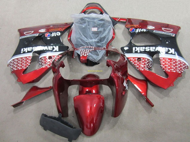 Red 00-02 Kawasaki ZX6R Motorcycle Bodywork