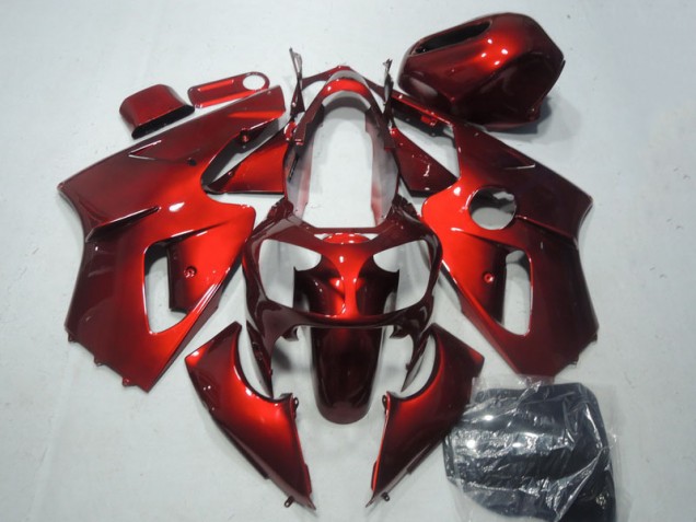 Red 02-06 Kawasaki ZX12R Motorcycle Fairings