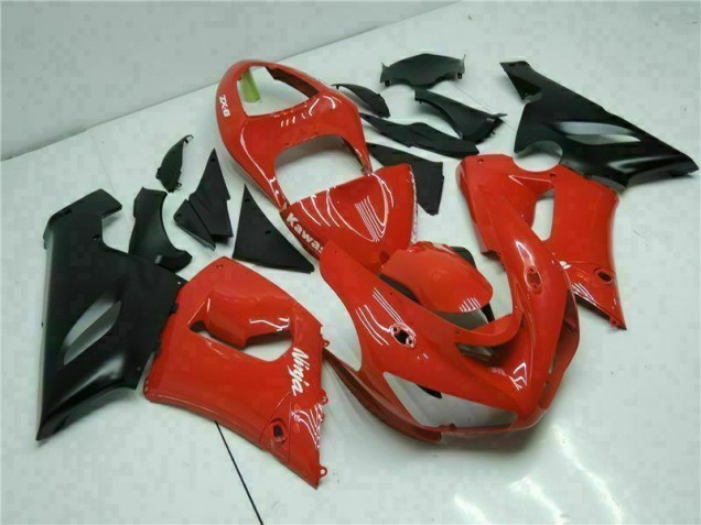 Red 05-06 Kawasaki ZX6R Motorcycle Fairing Red 05-06 Kawasaki ZX6R Motorcycle Fairing