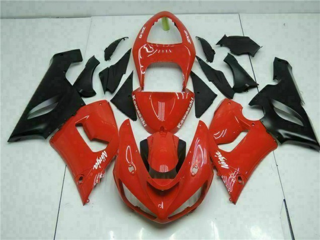 Red 05-06 Kawasaki ZX6R Motorcycle Fairing Red 05-06 Kawasaki ZX6R Motorcycle Fairing