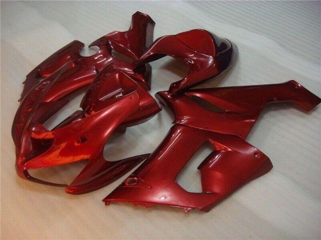 Red 05-06 Kawasaki ZX6R Motorcycle Fairings Red 05-06 Kawasaki ZX6R Motorcycle Fairings