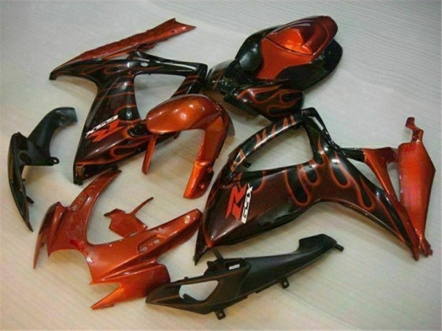 Red 06-07 Suzuki GSXR 600/750 Motorcycle Fairings Red 06-07 Suzuki GSXR 600/750 Motorcycle Fairings